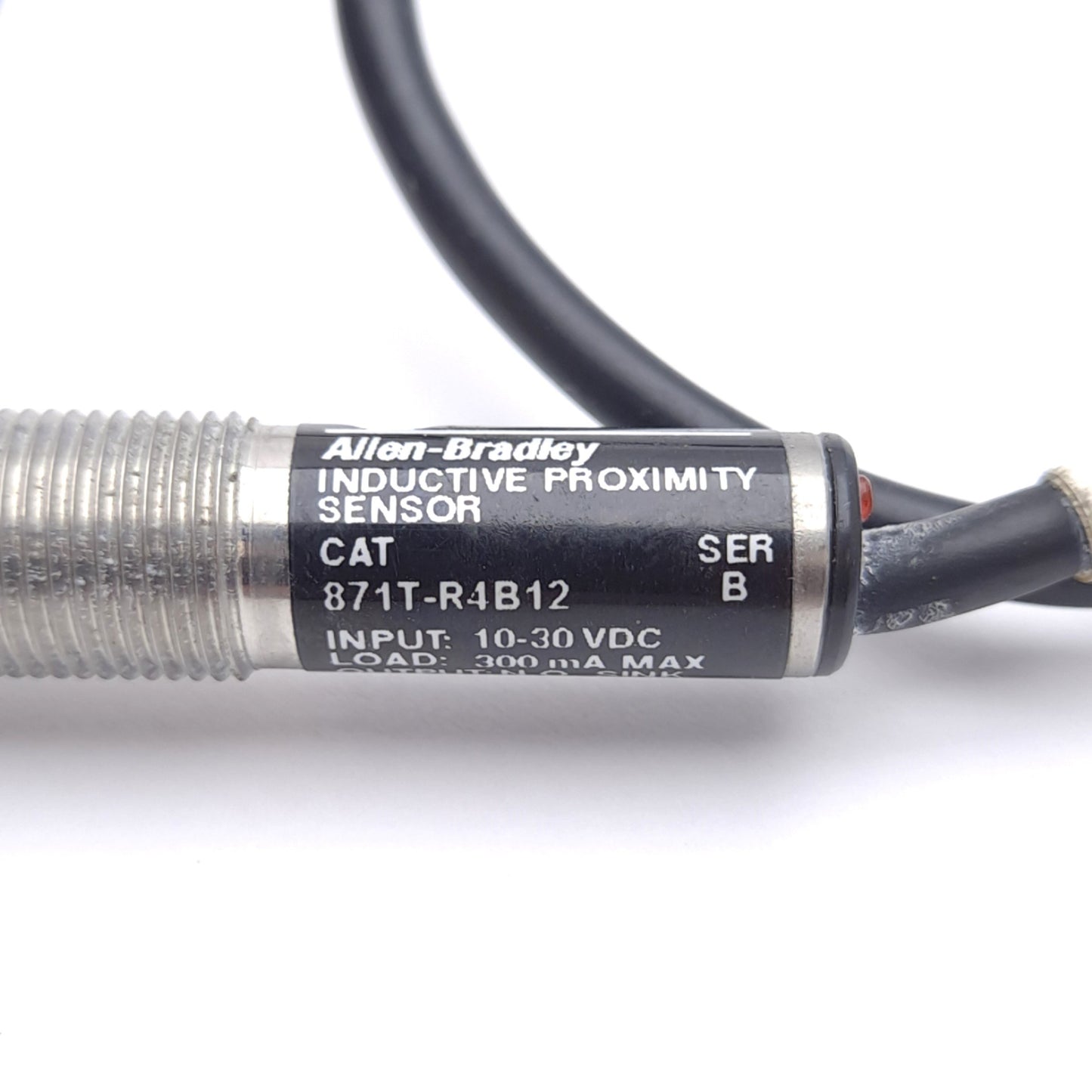Used Allen Bradley 871T-R4B12 Inductive Proximity Sensor, 4mm Range, ø12mm Barrel