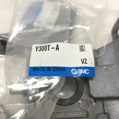 New Lot of 3 SMC Y300T-A Modular Filter/Regulator Mount Interface Spacer w/Bracket