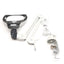 Used Luxo WAL025968 Wave LED Magnifier 3.5-Diopter Lens, 6W Dimmable LEDs 45in 120VAC