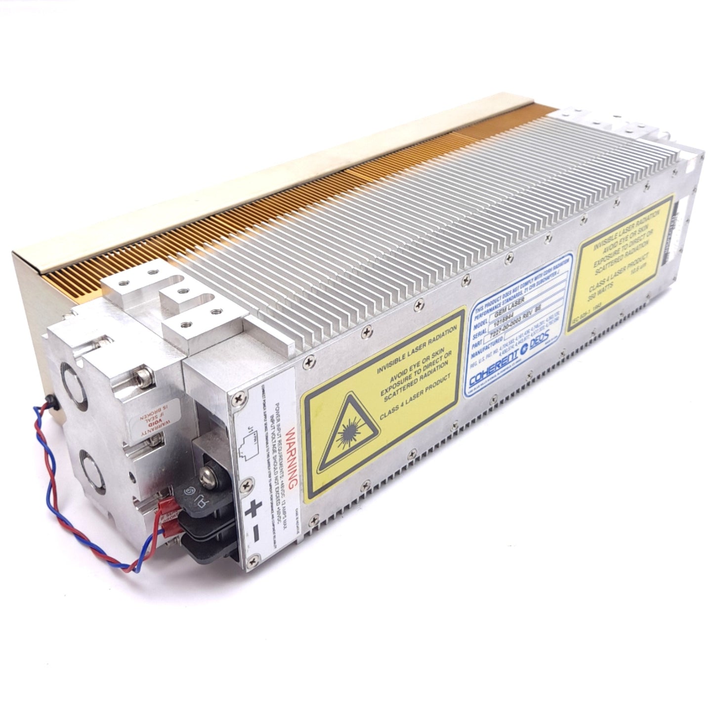 Used Coherent Gem 7227-00-0003 BE Low Power 30W CO2 Laser 48VDC 12A Air-Cooled