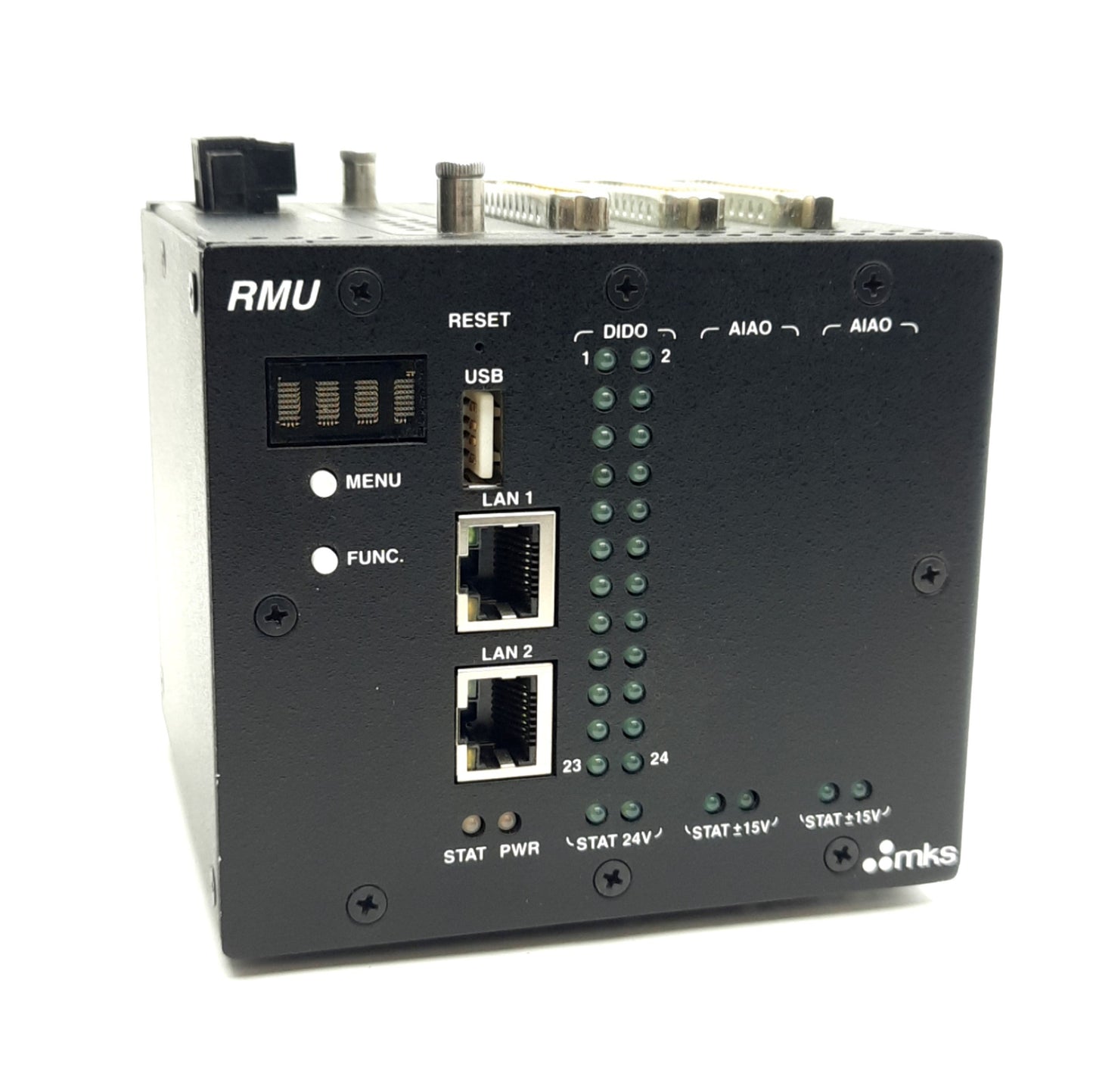 Used MKS RMU AS00926-05 MKS-CIT Logic Controller, 3 Slot + CF, DIDO & 2-AIAO, 24VDC