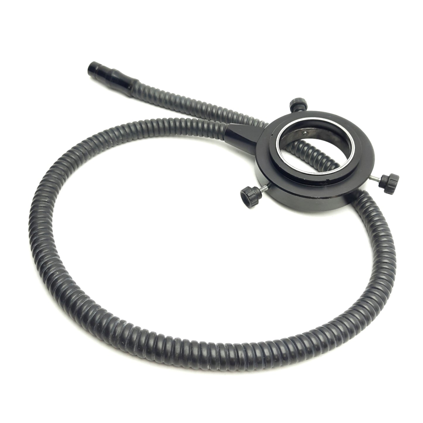 Used Fiber Optic Microscope Light Ring Flex Source, 54mm ID, 92mm OD, 2.5Ft length
