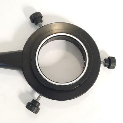 Used Fiber Optic Microscope Light Ring Flex Source, 54mm ID, 92mm OD, 2.5Ft length