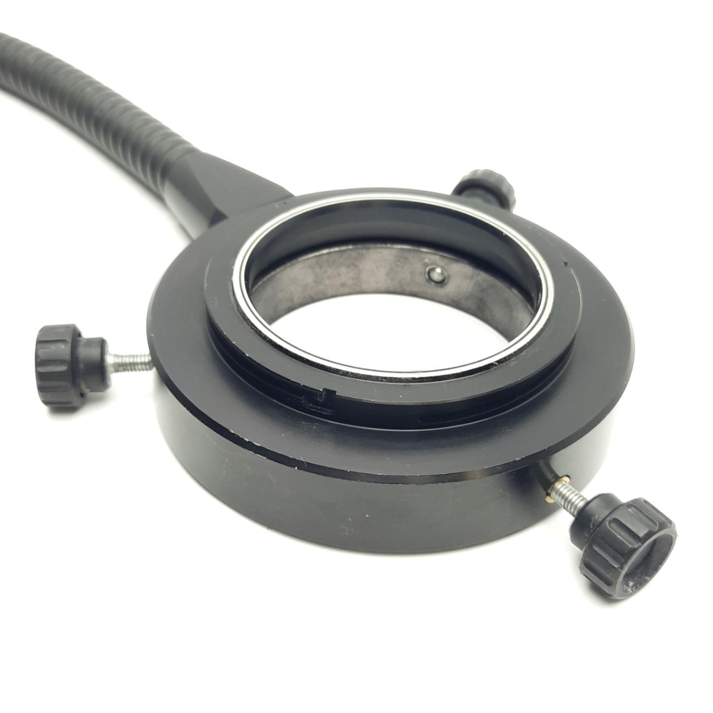 Used Fiber Optic Microscope Light Ring Flex Source, 54mm ID, 92mm OD, 2.5Ft length