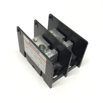 New – Open box Mersen MPDB67592 Power Block Distribution 2-Pole 1000V 175A, 1x Line to 10x Load