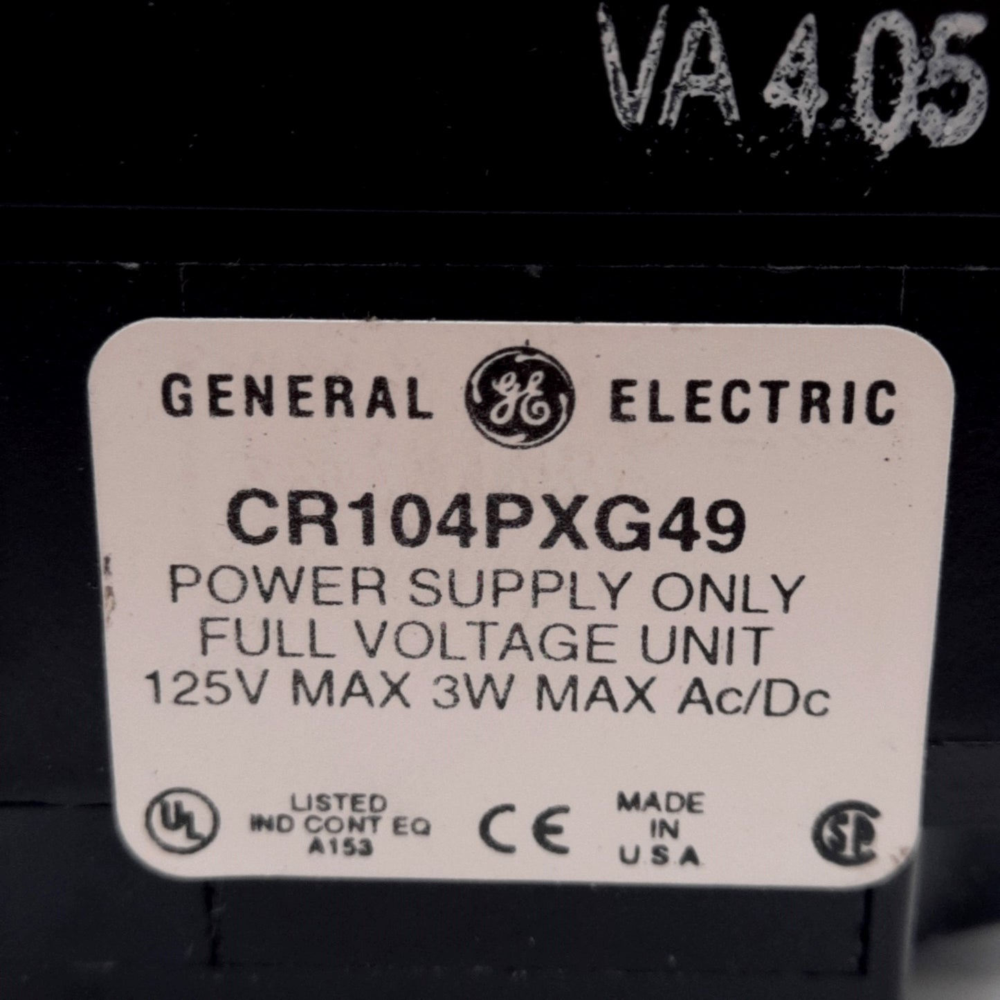 Used General Electric CR104PXG49 Green Indicator Light, ø30.5mm, 125VAC/DC, 3W