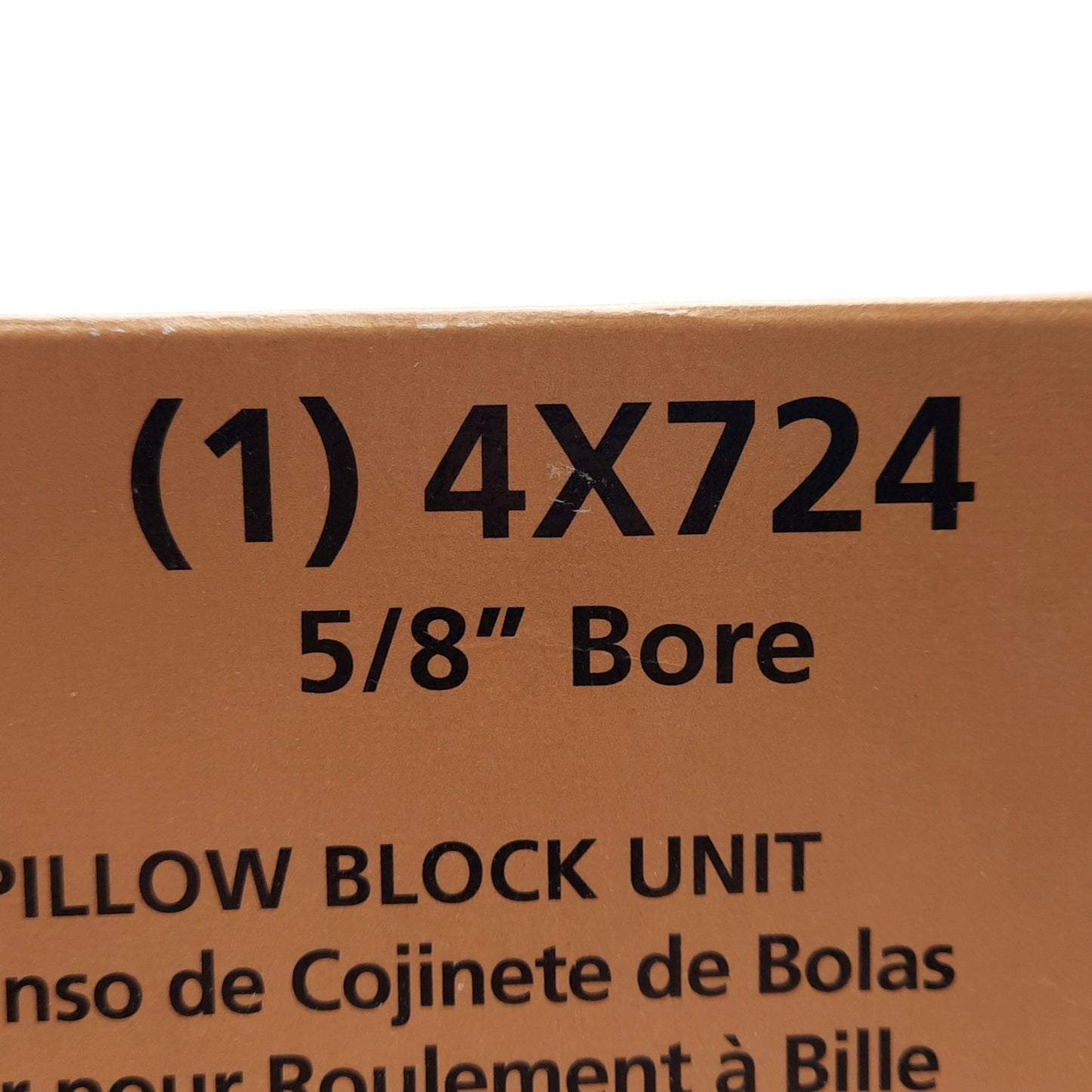 New Dayton 4X724 Pillow Block Bearing ø5/8in Bore 5000RPM 1479lbf Radial Load