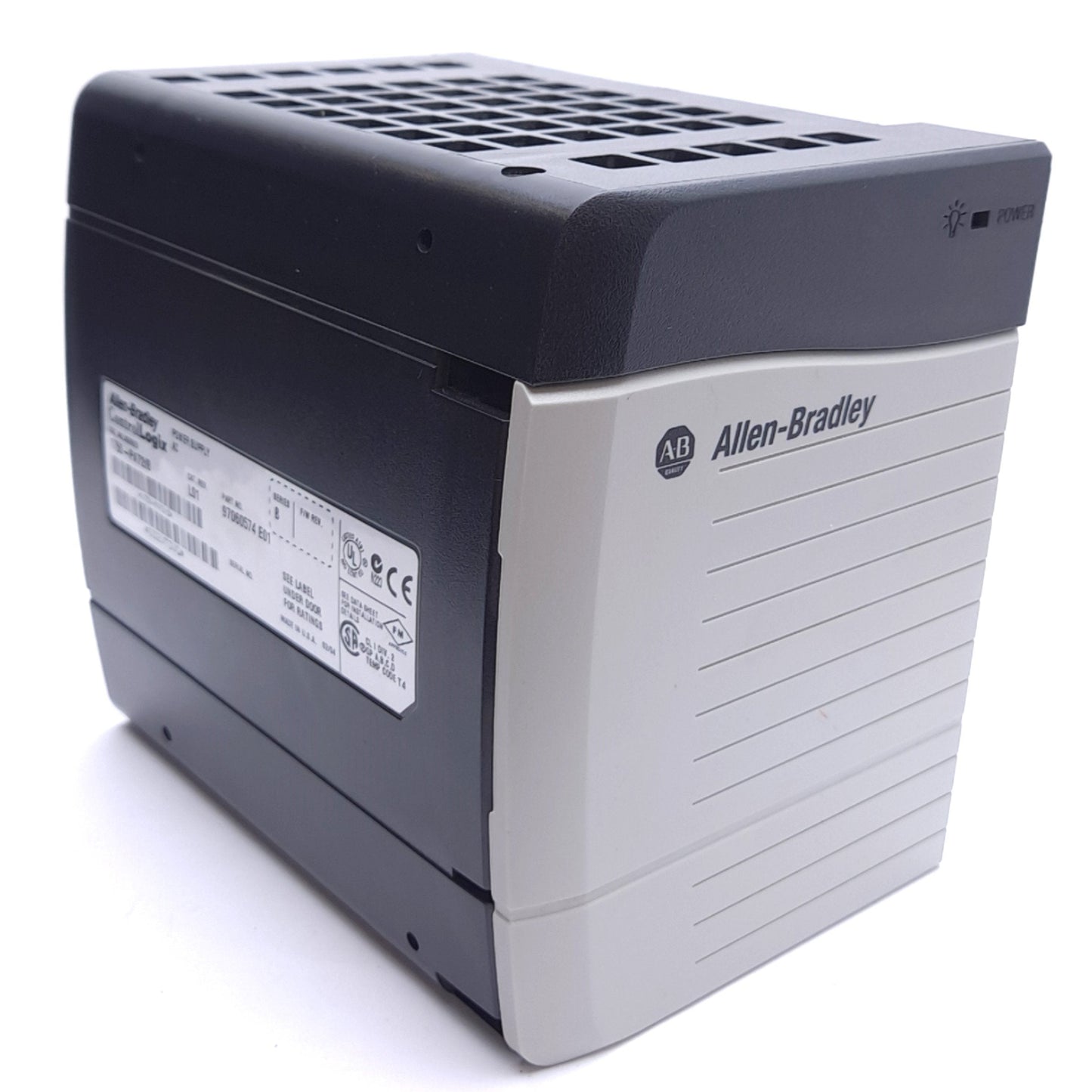 Used Allen Bradley 1756-PA72/B ControlLogix AC Power Supply, 120/240VAC, 10A @ 5.1VDC