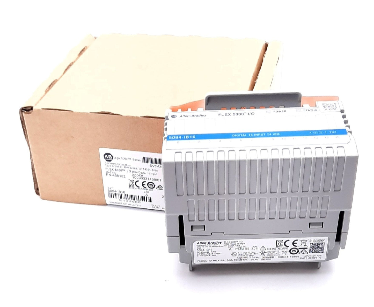 New Allen Bradley 5094-IB16 FLEX 5000 Digital 16-point Sinking Input Modules 15VDC