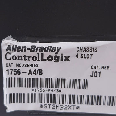 Used Allen Bradley 1756-A4/B ControlLogix 4-Slot PLC Rack Chassis Mount Base