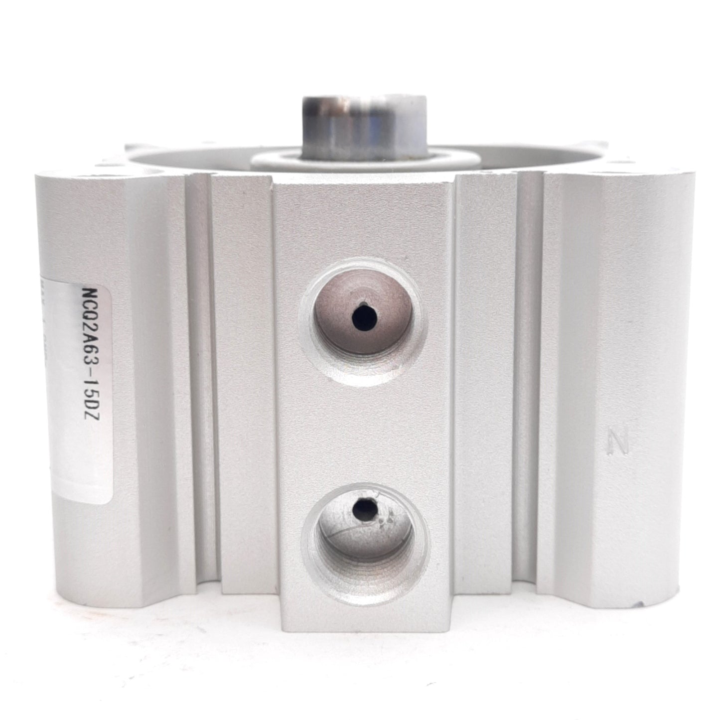 Used SMC NCQ2A63-15DZ Compact Cylinder, ø63mm Bore, 15mm Stroke, 145PSI, NPT1/4 Ports