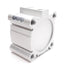 Used SMC NCQ2A63-15DZ Compact Cylinder, ø63mm Bore, 15mm Stroke, 145PSI, NPT1/4 Ports