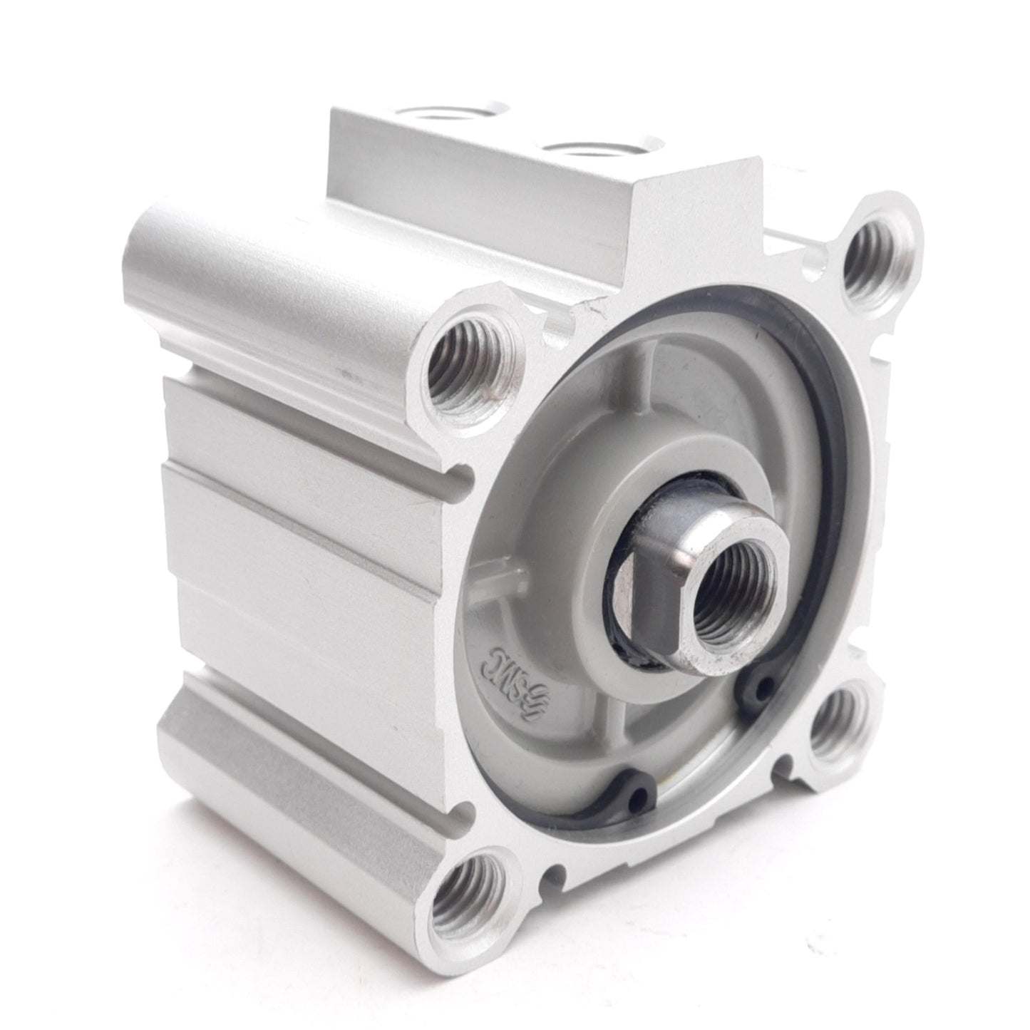 Used SMC NCQ2A63-15DZ Compact Cylinder, ø63mm Bore, 15mm Stroke, 145PSI, NPT1/4 Ports