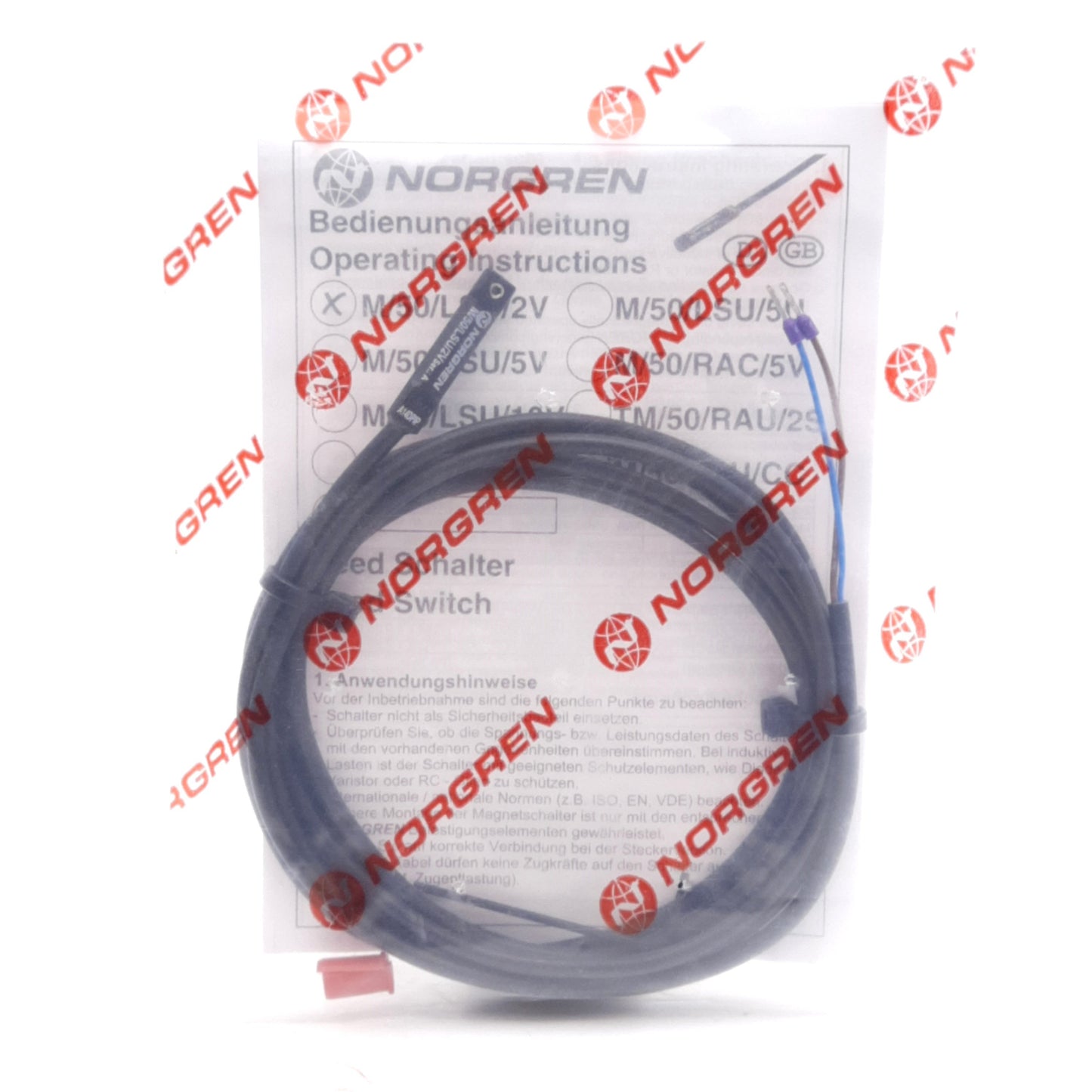 New Norgren M/50/LSU/2V Magnetic Reed Switch, 10-240VAC/10-170VDC, 2-Wire 2m Long