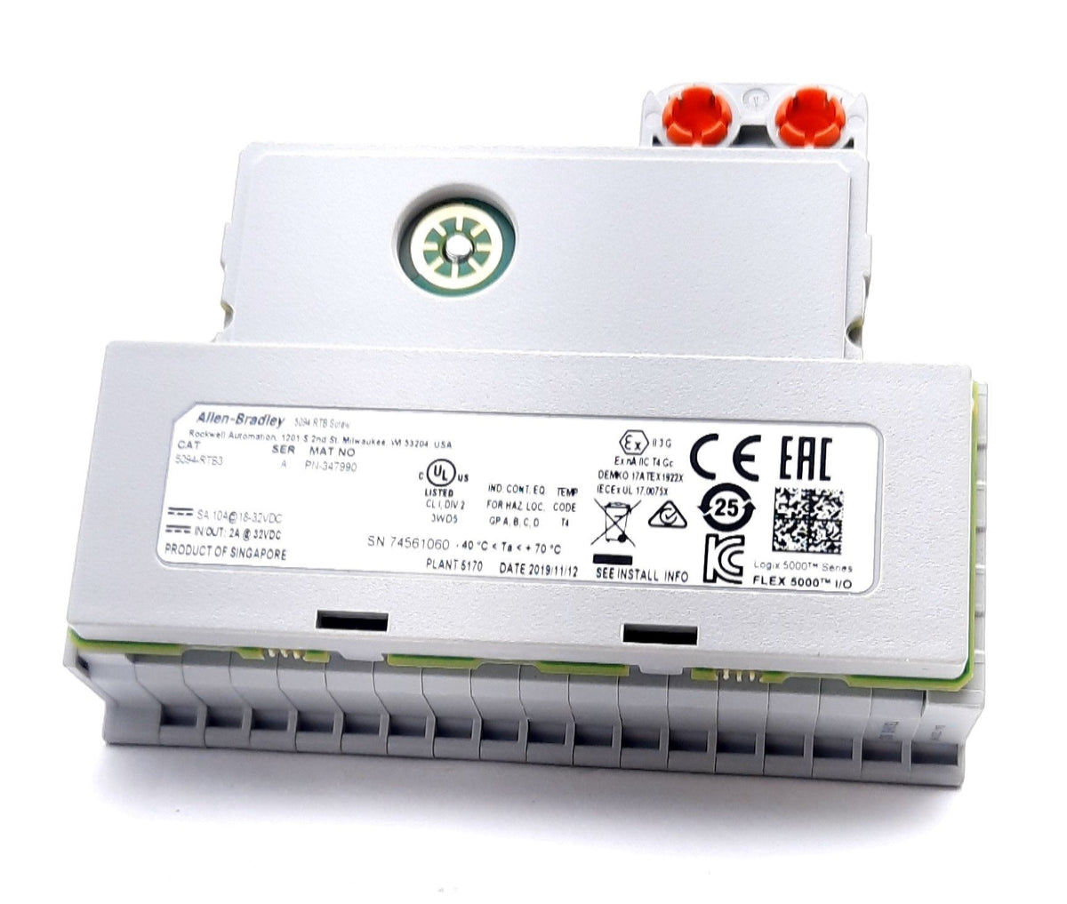 Removable Terminal Module Allen Bradley 5094-RTB3 Removable Terminal Block Screw, Use W/Flex 500 ...