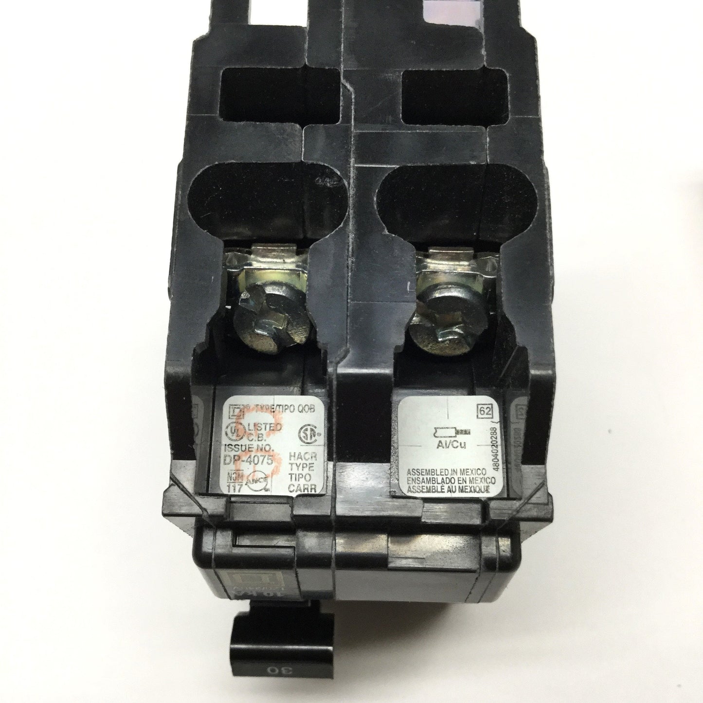 New Square D QOB230 Miniature Bolt-On Circuit Breaker 30A 2-Pole 120/240VAC 10kA