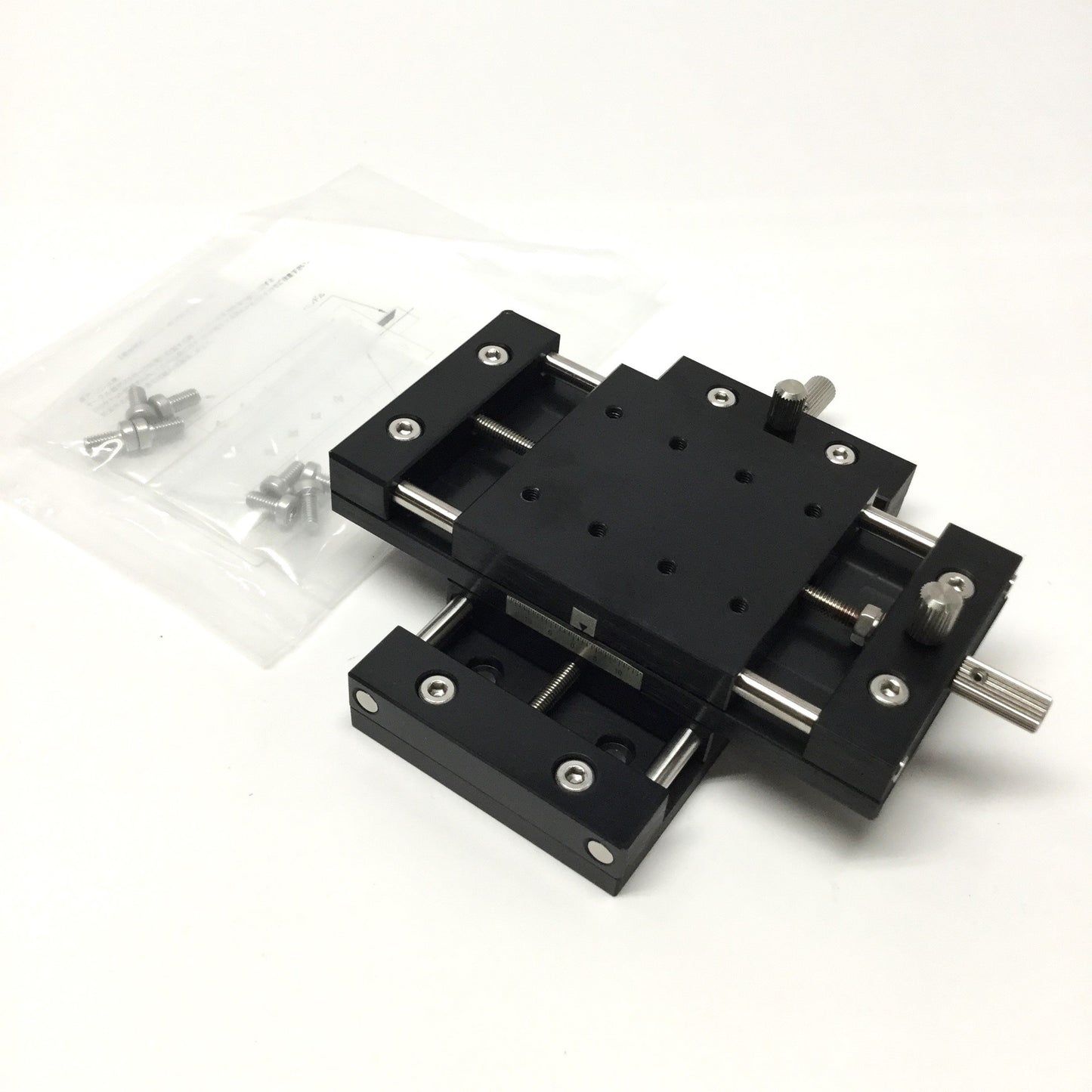 New – Open box Misumi XYKNEJ60-MMR-CLC Simplified Adjustment XY 2-Axis Feed Screw Stage ±13mm