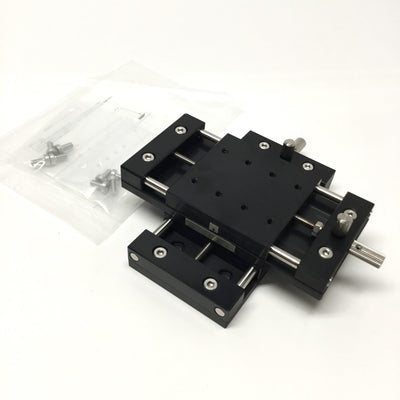 New – Open box Misumi XYKNEJ60-MMR-CLC Simplified Adjustment XY 2-Axis Feed Screw Stage ±13mm