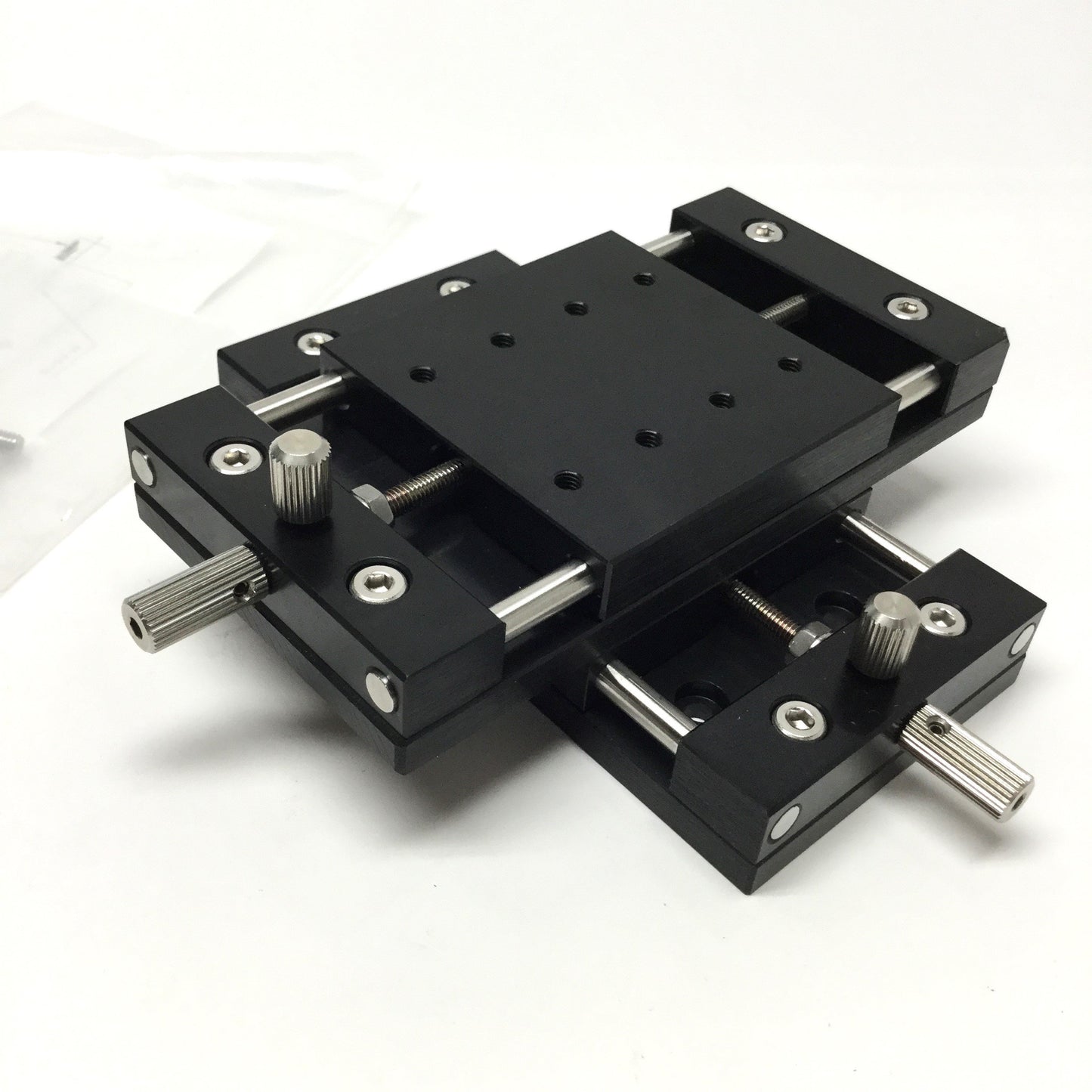 New – Open box Misumi XYKNEJ60-MMR-CLC Simplified Adjustment XY 2-Axis Feed Screw Stage ±13mm