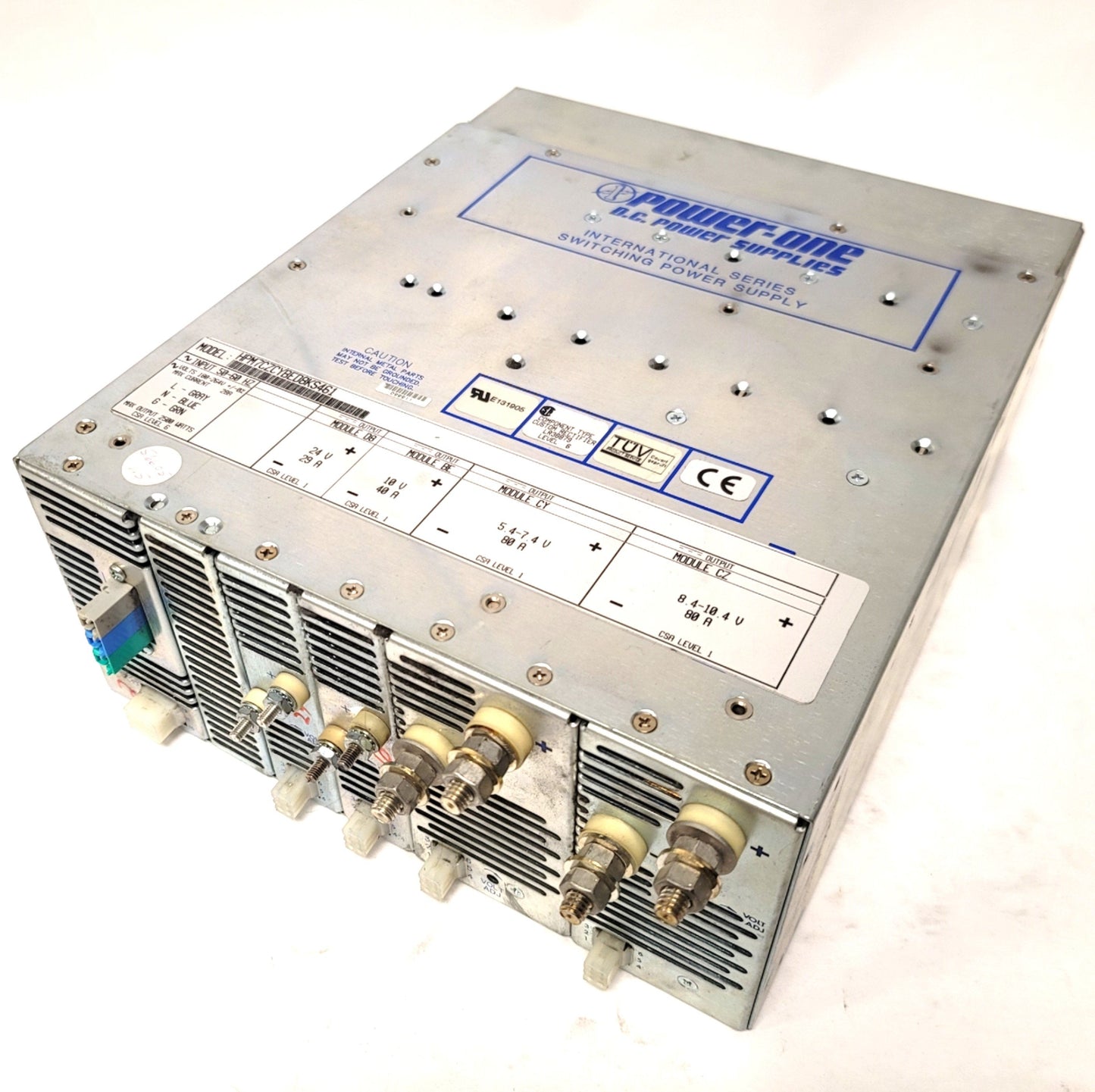 Used Power One HPM7CZCYBED8KS461 Power Supply 2500W, 5.4-7.4V, 8.4-10.4V, 10V, 24V