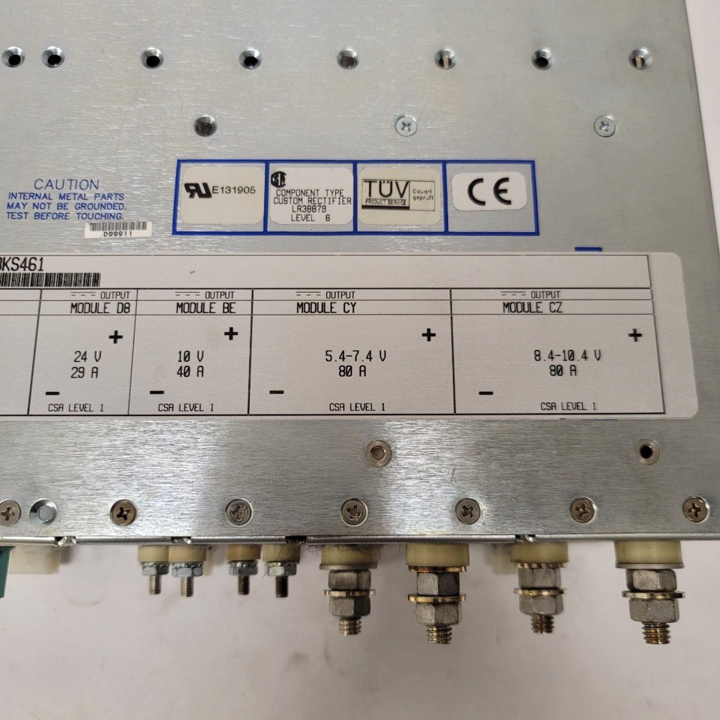 Used Power One HPM7CZCYBED8KS461 Power Supply 2500W, 5.4-7.4V, 8.4-10.4V, 10V, 24V