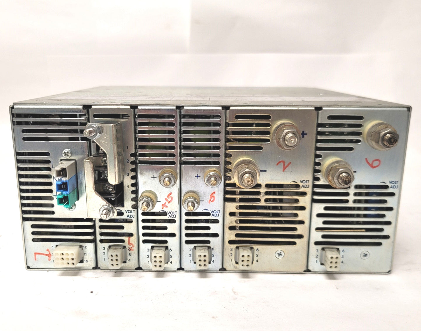 Used Power One HPM7BYF2A8C6A1S391 Modular Power Supply 2500W, 2VDC, 5VDC, 6VDC, 15VDC