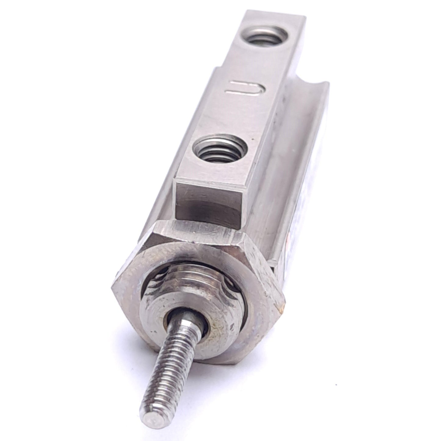 Used Lot of 2 SMC NCDJPB6-037D Pin Cylinder, ø1/4in Bore, 3/8in Stroke, 100psi Max
