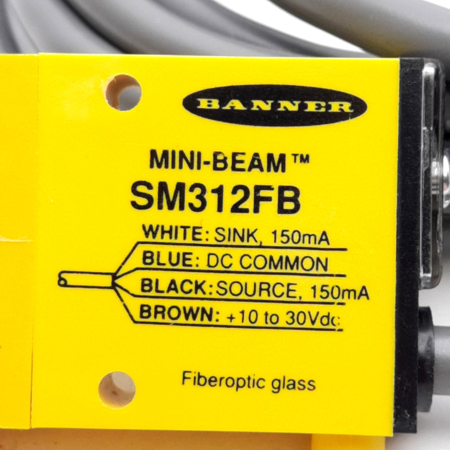 New – Open box Banner SM312FB Photoelectric Sensor Infrared Bipolar NPN/PNP, 10-30VDC, 4-Pin 2m