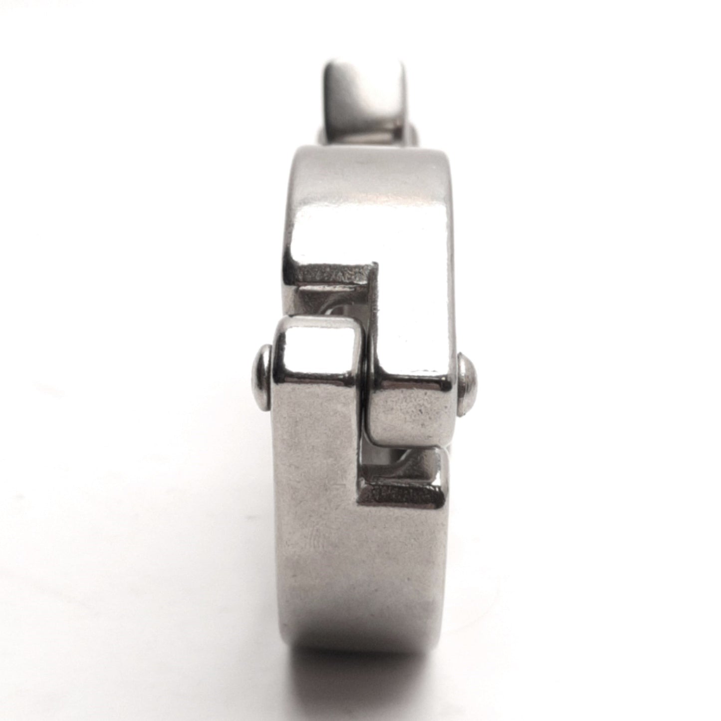 Used Lot of 3 VNE 13MHHM Heavy Duty Sanitary Clamp Fittings, 1-1/2in Tube Size OD