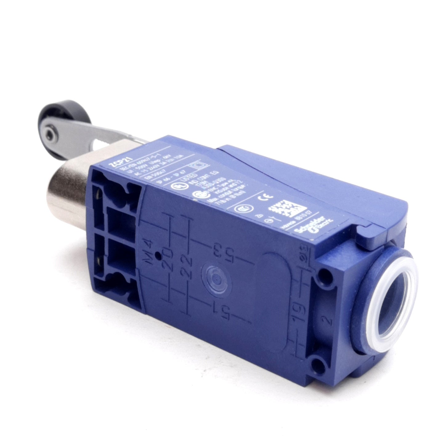 New – Open box Telemecanique XCKP2145P16 Snap Action Limit Switch 2-Pole 1NC+1NO 240VAC/250VDC