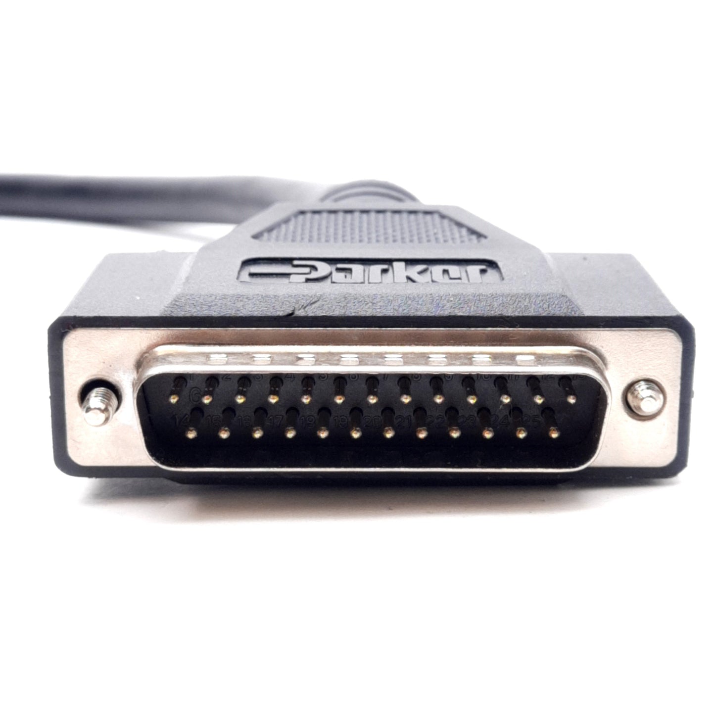 Used Parker Compumotor 71-016999-02 I/O Module Cable, 25-Pin D-Sub Male, 2ft Long
