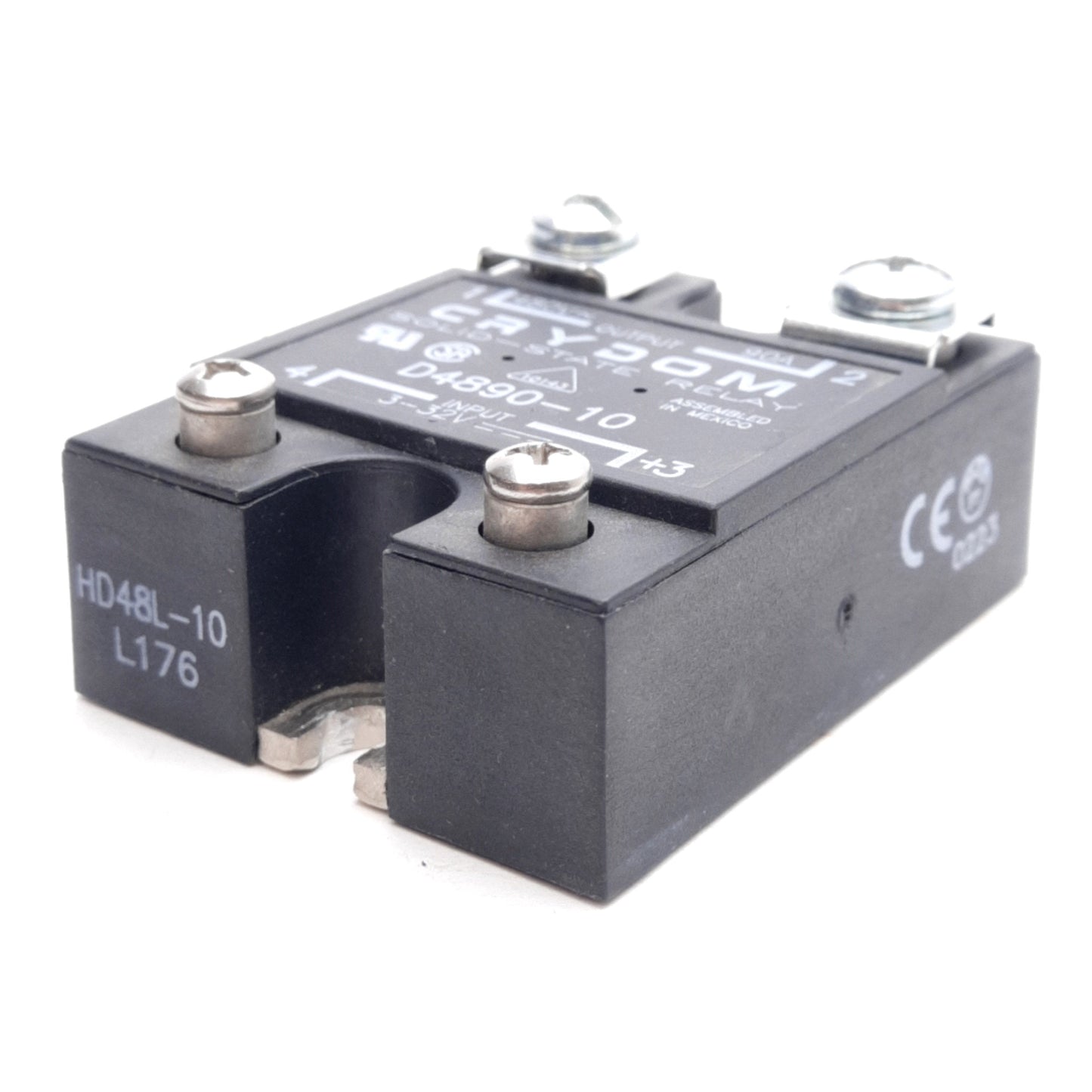 Used Crydom D4890-10 Solid State Relay, 4-32VDC Control, 480VAC Operating, 90A Load