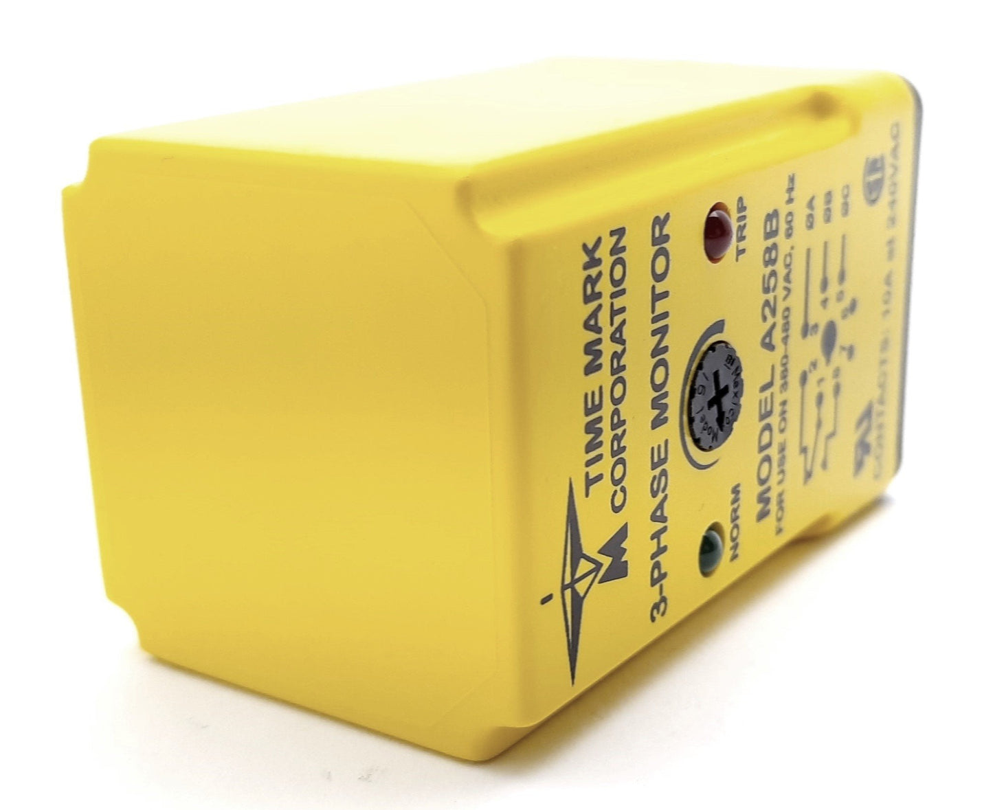 New Time Mark Corp A258B Phase Monitoring Relay 380-480VAC, 10A, SPDT, 240VAC 8 Pin
