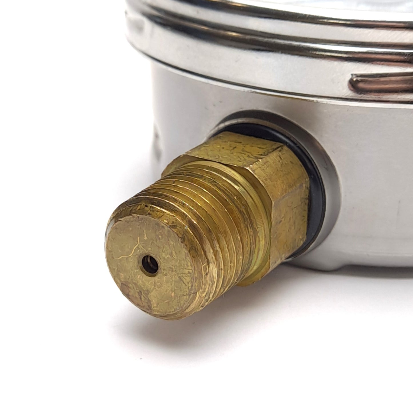 Used Enerpac H4071L Hydraulic Pressure Gauge, ø4in Face, 0-10,000psi, 1/2in NPTF