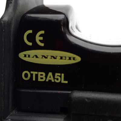 Used Banner OTBA5L Touch Button, 120VAC 7A Rating, SPDT, With OTC-1-BK Guard