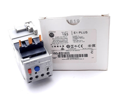 New Allen Bradley 193-ED1ED Overload Relay Fixed Class 10, 3 Phase 5.4-27A