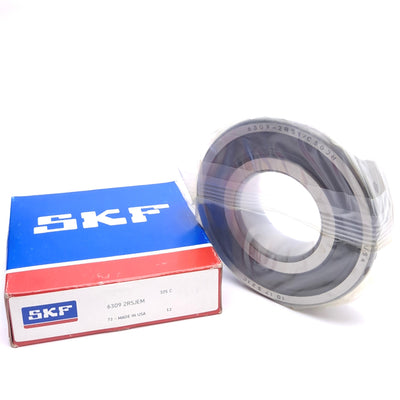 New SKF 6309 2RSJEM Single Row Deep Groove Ball Bearing, ø45mm Bore, ø100mm OD