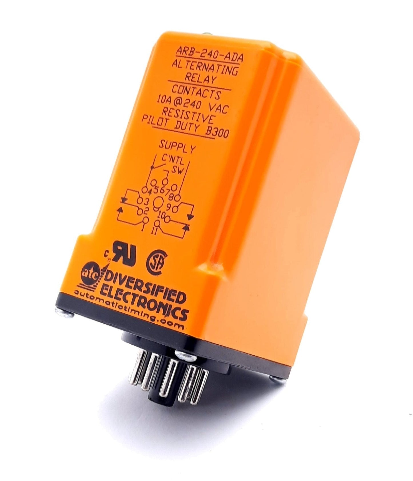 Used ATC Diversified Electronics ARB-240-ADA Industrial Relays DPDT 10A 240VAC