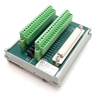 Used Datalogic 661-0403 MX-Series External I/O Terminal Block, 37-Pin D-Sub, DIN Rail