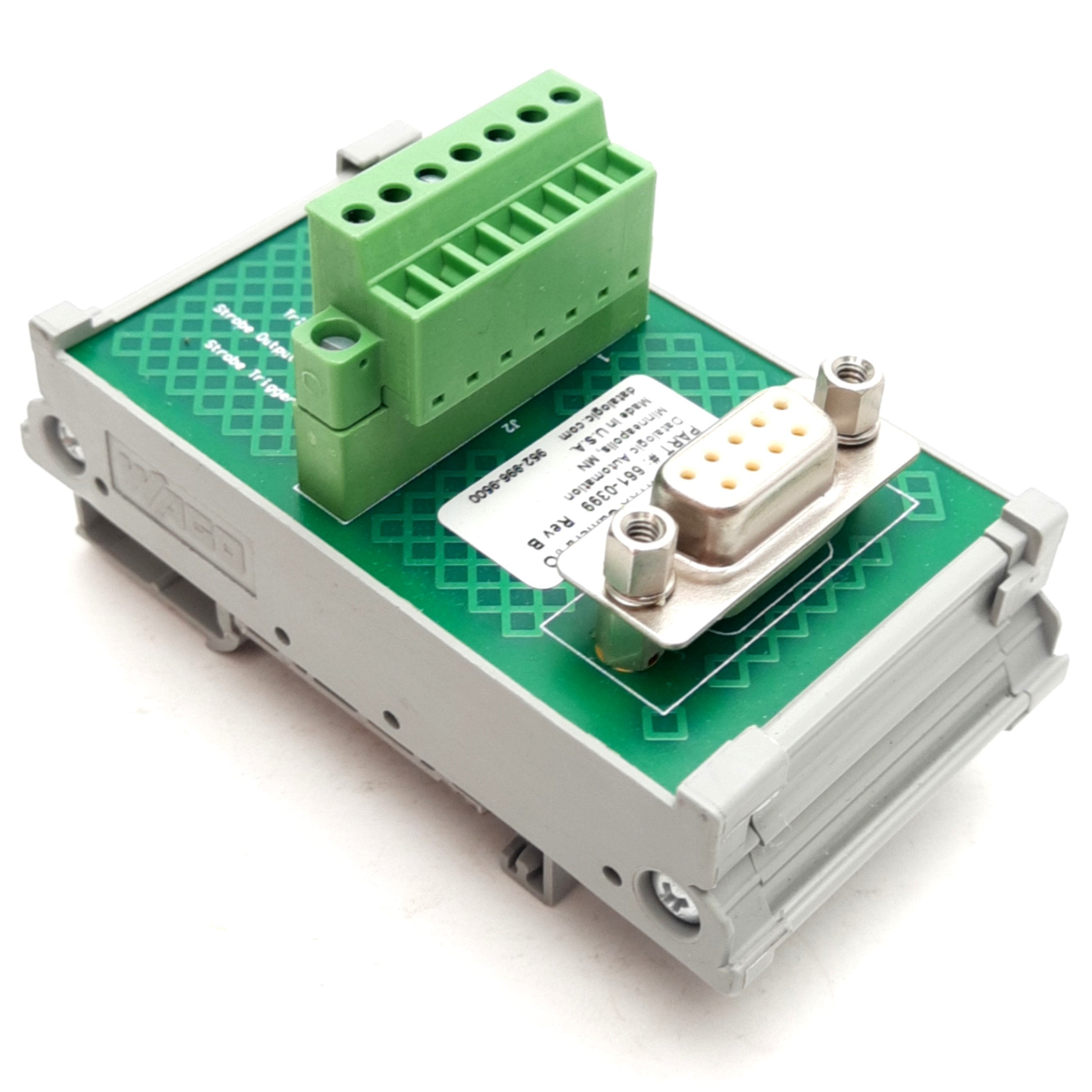 Datalogic 661-0399 M1XX Camera I/O Board, 9-Pin D-Sub Female, 7-Termin ...