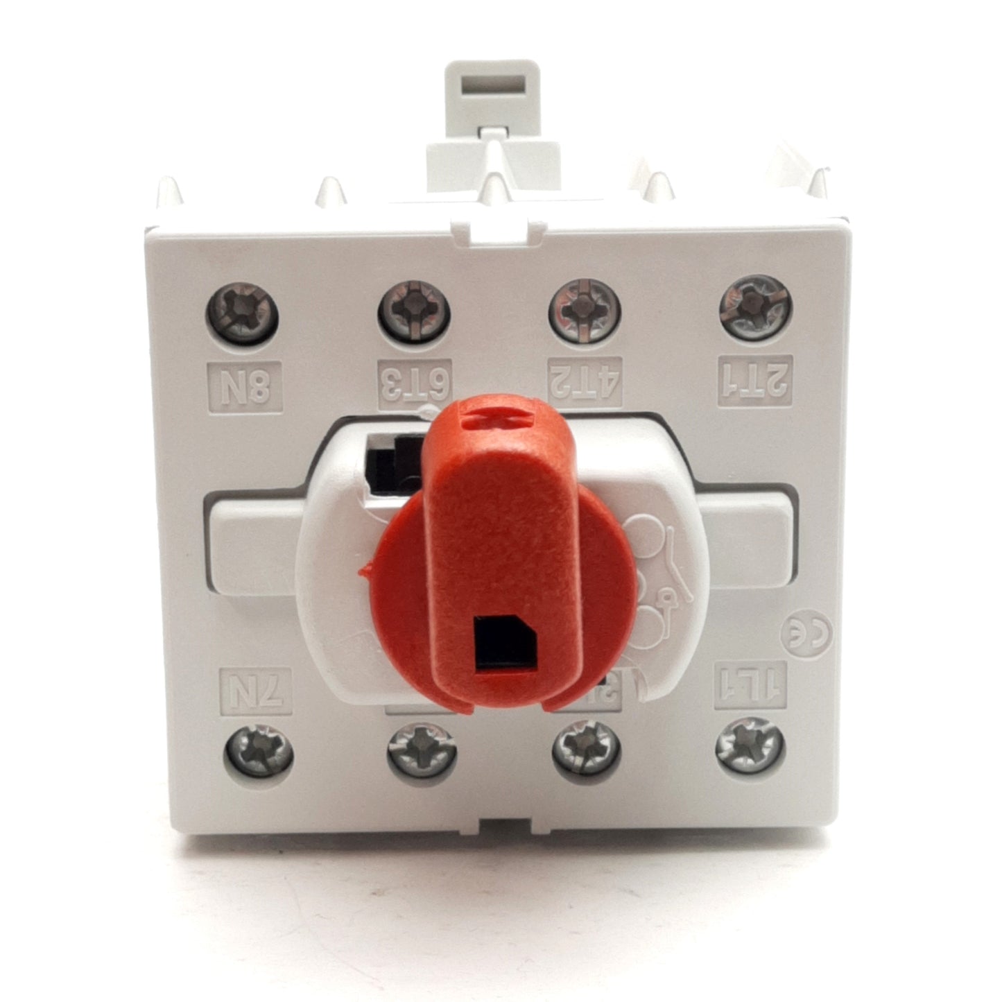 New – Open box Katko KU425N Motor Disconnect Switch, 4-Pole, 25A 600VAC, 16lb-in, DIN Rail