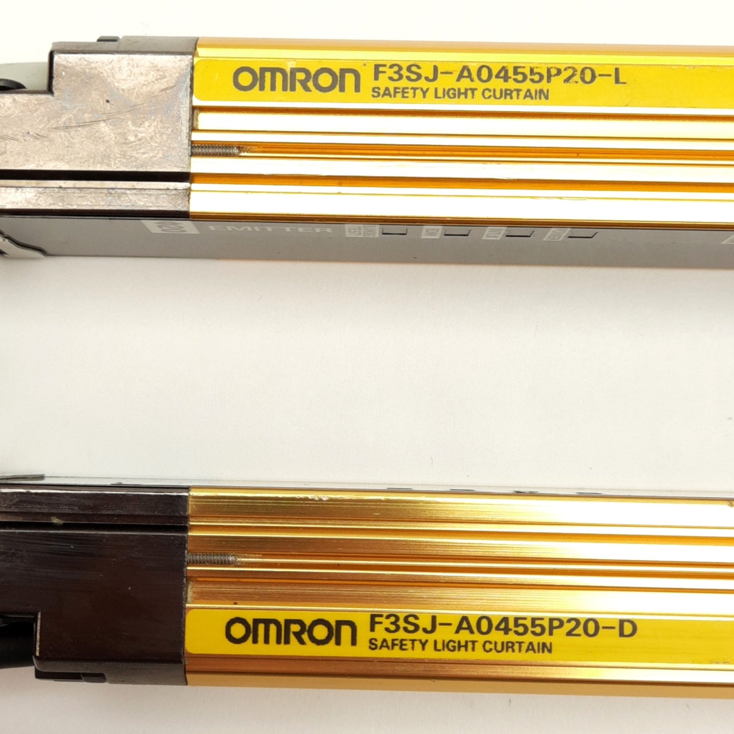 Used Omron F3SJ-A0455P20 Light Curtain ø20mm Detection 0.2-9m Range M12 8-Pin 24VDC