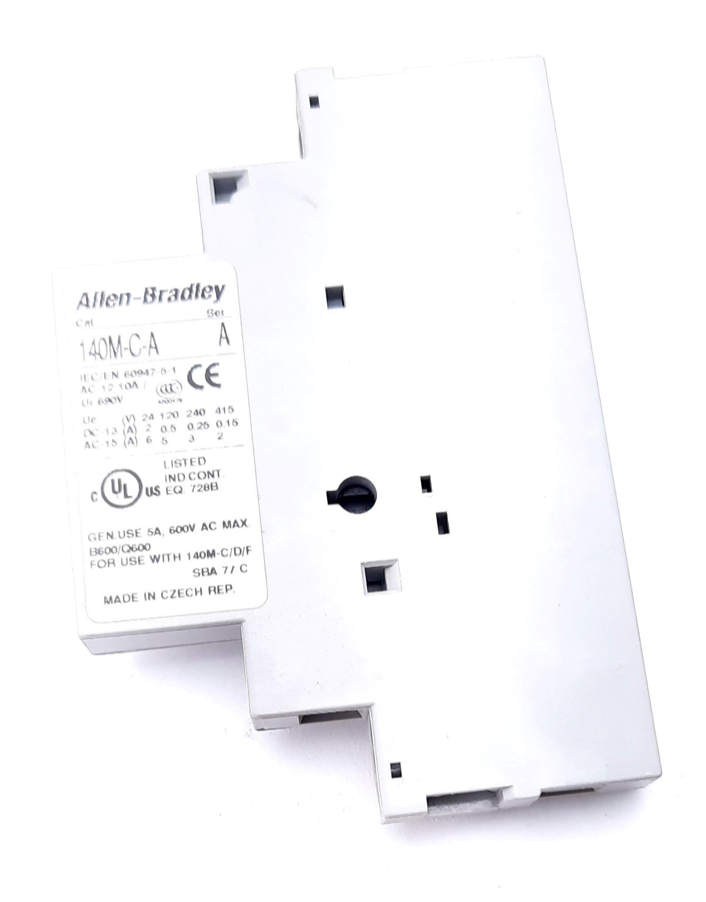 Used Lot of 2 Allen Bradley 140M-C-A SA11 Series A Contact Block 600VAC 5A N.C N.O