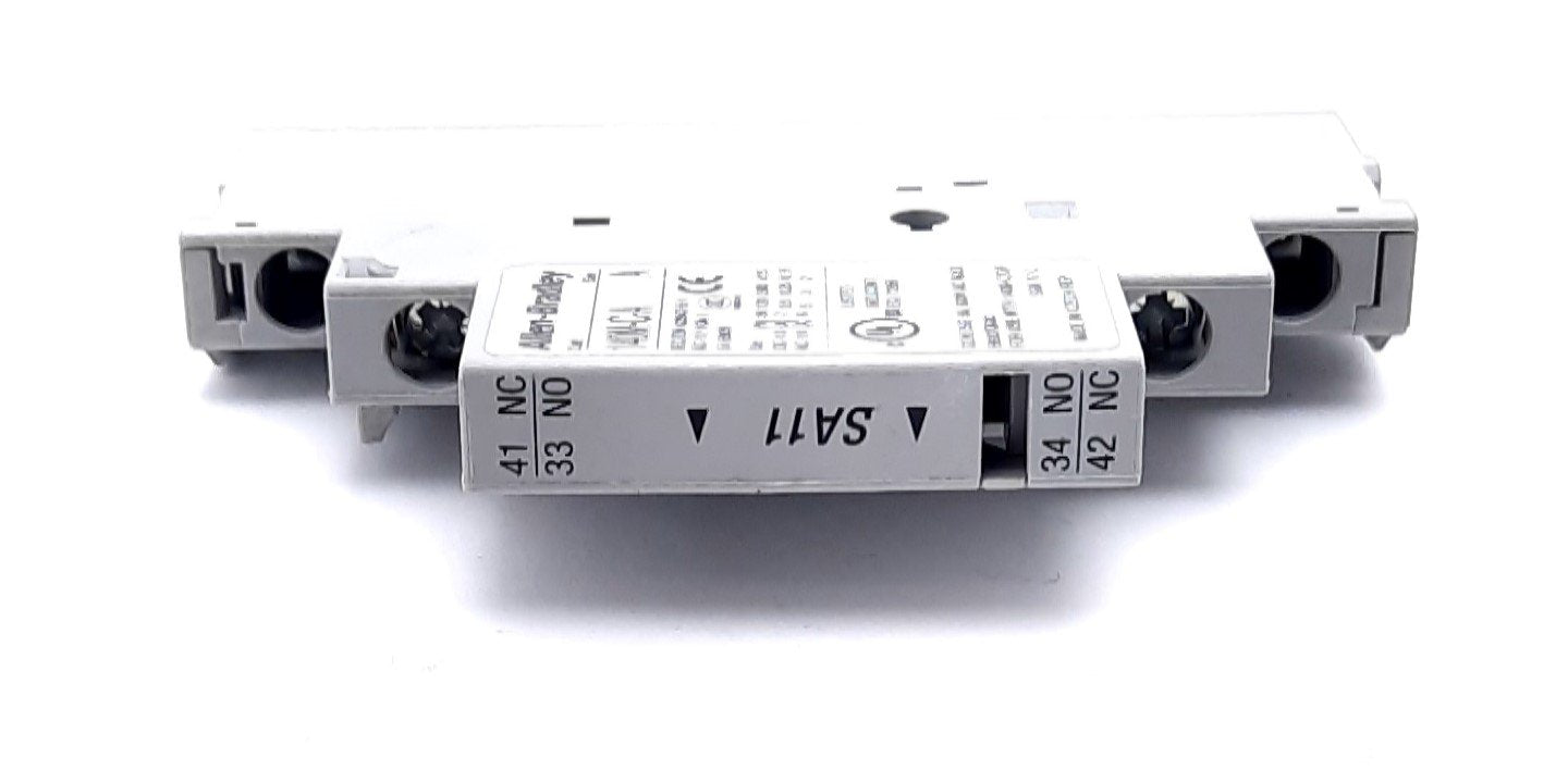 Used Lot of 2 Allen Bradley 140M-C-A SA11 Series A Contact Block 600VAC 5A N.C N.O