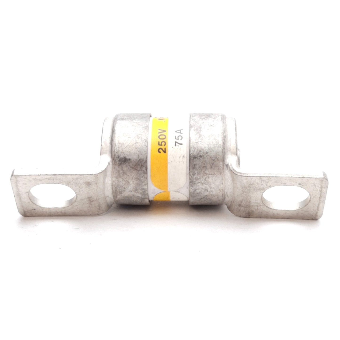 Used Kyosan 25FH75 Clearup Cylindrical Fast-Acting Fuse, ø18mm x 56.5mm, 250V 75A