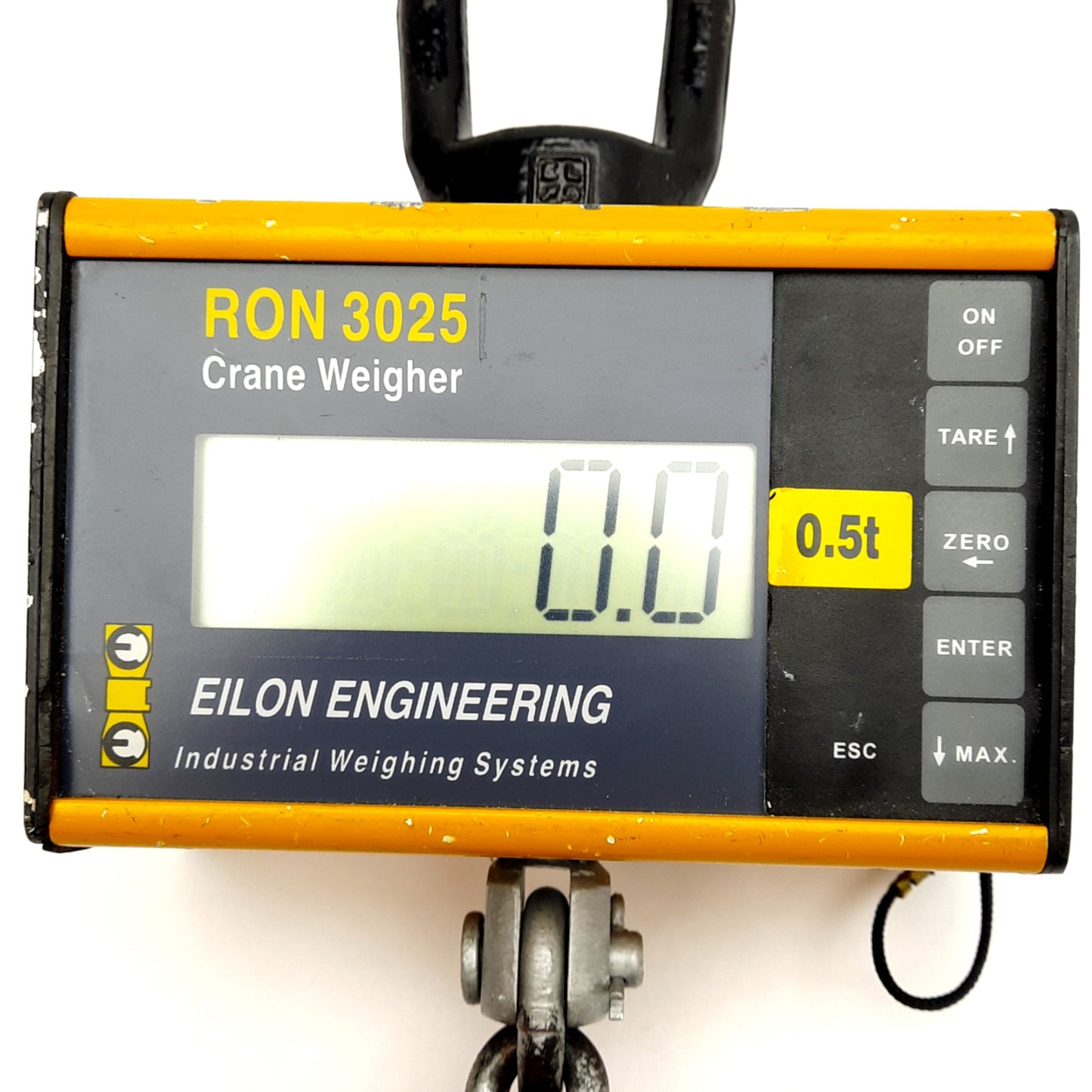 Used Eilon Engineering RON 3025 Crane Weigher, 0.5t Capacity, 5-Digit 1in LCD Display
