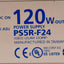 Used Idec PS5R-F24 Power Supply, 100-240VAC Input, 24VDC 120W Output, DIN Rail