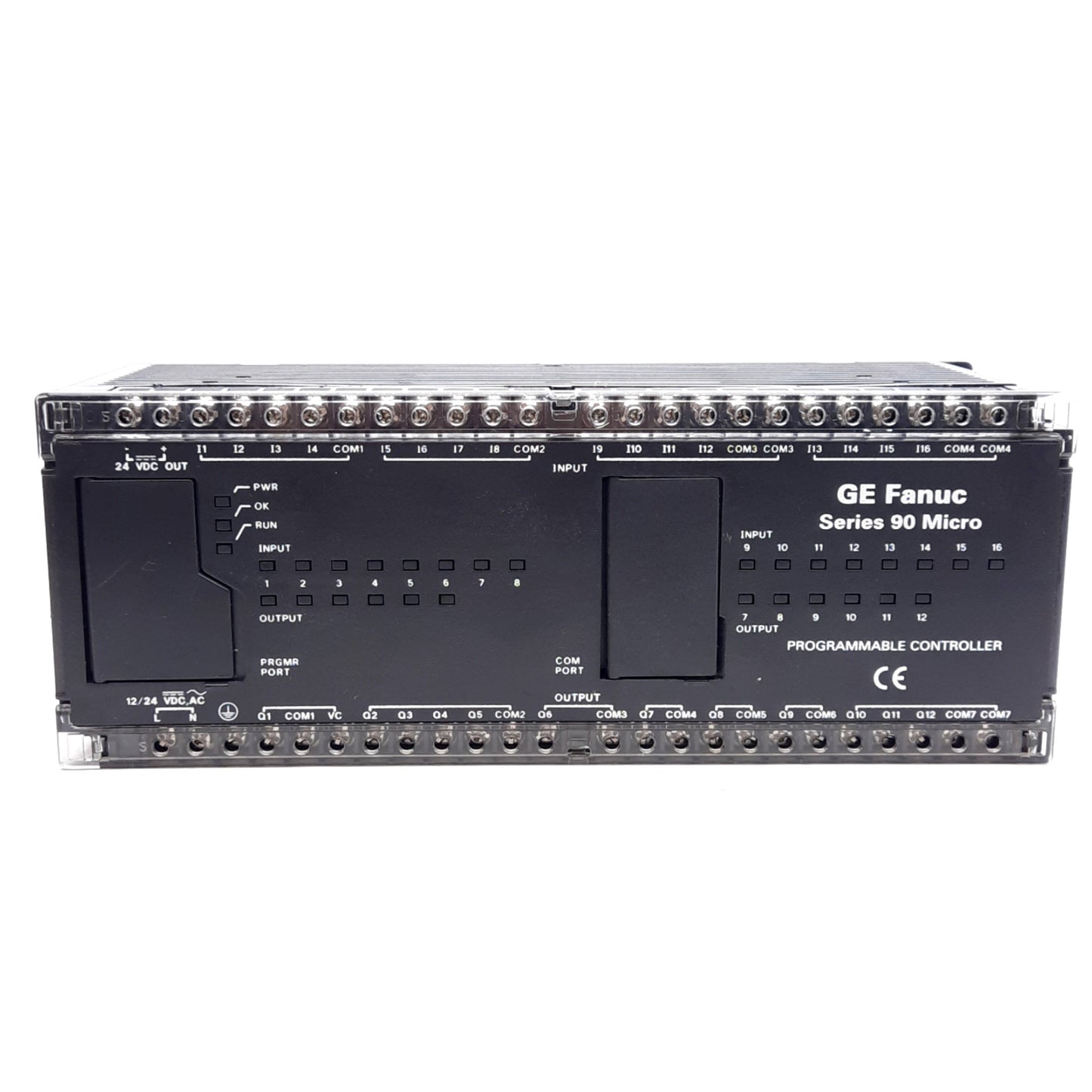Used Ge Fanuc IC693UDR010SP1 Series 90 Micro PLC, 16x Inputs 12x Outputs, 12-24VDC/AC