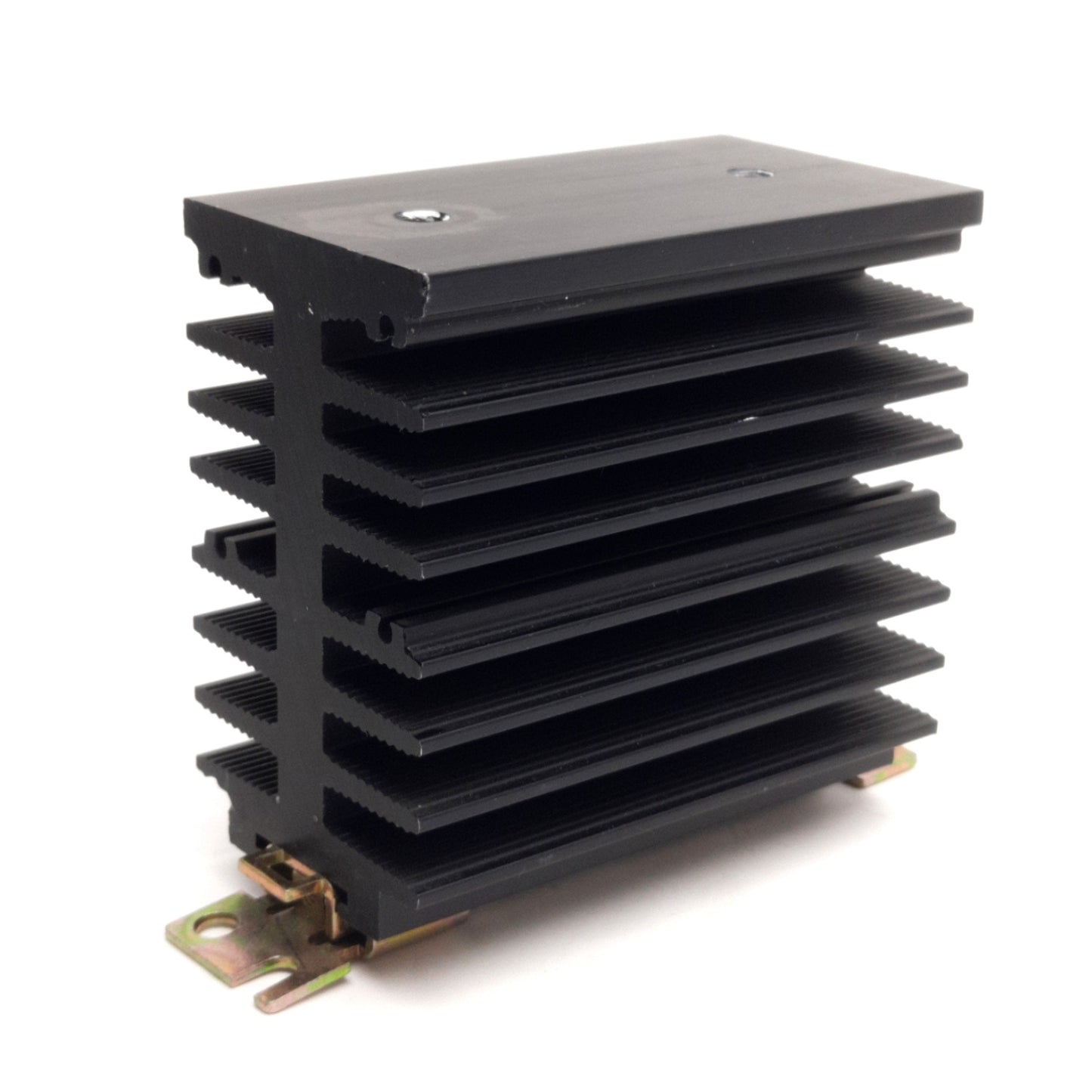 Used Carlo Gavazzi RHS45B Aluminum SSR Heatsink 1.85°C/W, DIN Rail, 45 x 103 x 80mm