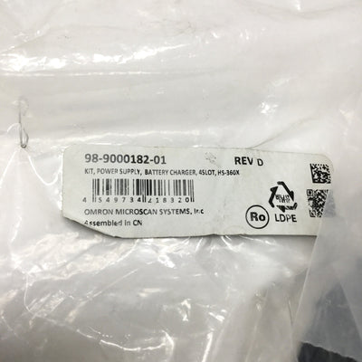 New Omron 98-9000182-01 Power Supply Kit 12VDC For HS-360X Microscan Code Reader